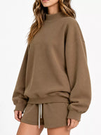 Brown-Turtleneck