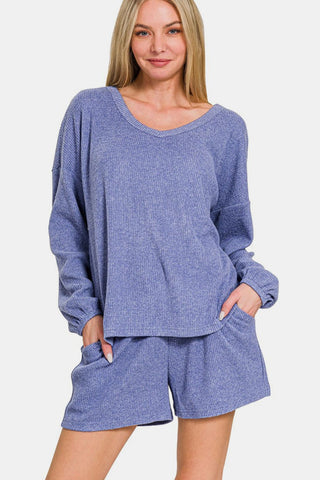 Joey Ribbed Top and Shorts Set