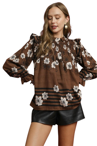 Mocha Blossom Top